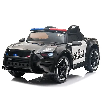 $209.89 • Buy Kids Ride On Police Sports Car 12V Electric Toy Remote Control Headlights Siren