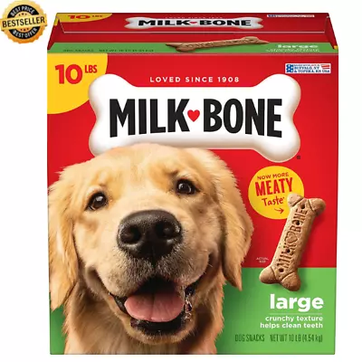 Milk-Bone Original Dog Treats Biscuits For Large Dogs 10 Pounds - Free Delivery • $18.98