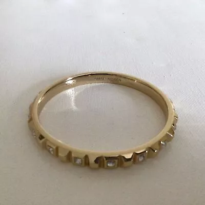 Vtg Bangle **Karen Millen*  Crystal And Goldtone Metal • £20