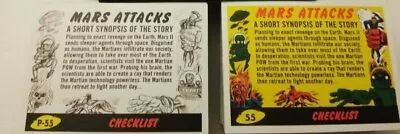 2017 Topps MARS ATTACKS Revenge 110-card Set 55 Base +55 Pencil Art  • $29.99