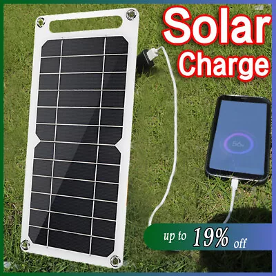 £9.93 • Buy Solar Panel Fast-charging USB Emergency Charging Outdoor Camping Battery Charger