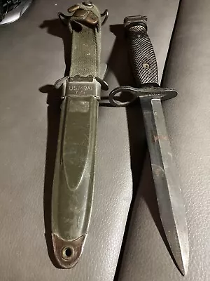 US Army USMC Marine Vietnam BOC M-7 BAYONET With M8a1 Scabbard • $50