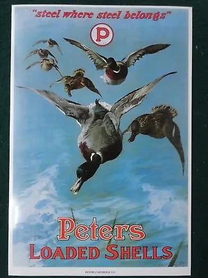 Peters Cartridge Company Advertising Poster Peters Loaded Shells   • $7.50
