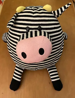 Mushable Pot Bellies Round Pillow Plush Zebra 10  • $24