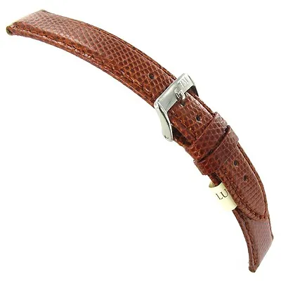 16mm Morellato Italy Genuine Certified Lizard Tan Brown Stitched Watch Band 718A • $33.96