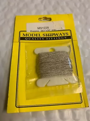Model Shipways .051  Rigging Line Rope Boats Ships Dioramas New In Package 30' • $3.95