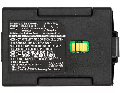 Battery For LXE MX7 Replacement 159904-0001  163467-0001  2600mAh BarCode Scann • $35.18