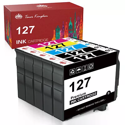 1-5P Compatible Ink Cartridge For Epson 127 WorkForce 545 60 630 633 635 645 840 • $14.95