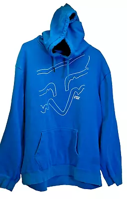 Fox Racing Men's Legacy Fox Head Pullover Long Sleeve Hoodie Blue • $29.99