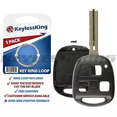 New Replacement Key Case Shell Keyless Remote Fob Uncut Blade Fix Master • $5.95