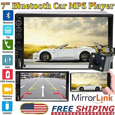 7inch Bluetooth Car Stereo 1080P HD Radio FM AM MP5 Player Mirror Link For GPS • $58.30