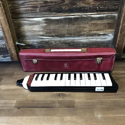 Vintage Red Hohner Melodica Piano 27 With Case • $67