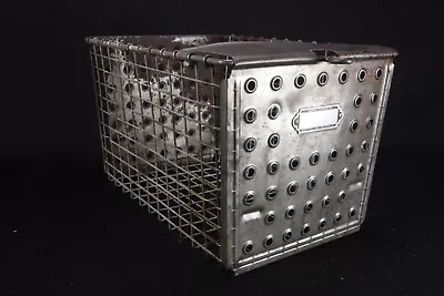 #1818 Vintage Metal Gym Pool Locker Open Wire Basket Androck Industrial Storage • $39.95