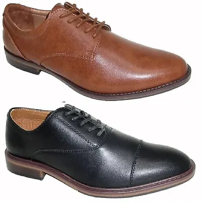 Mens Office Wedding Dress Casual Smart Lace Up Oxford Formal Work School Shoes • £11.95
