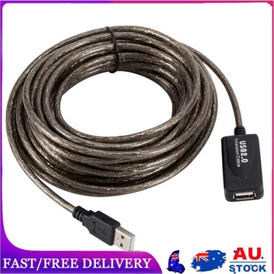 $17.09 • Buy USB2.0 Male To Female Active Repeater Extension Cable Cord Adapter (10m)
