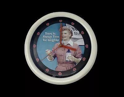 I Love Lucy Rare Round Wall Clock “There’s Always Time For Laughter” • $35