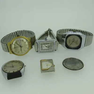 Lot Of 5 Vintage Mechanical And Quartz Watches Parts • $39