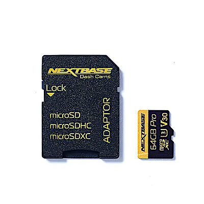 Nextbase Micro SD Card 64GB U3 For Nextbase Dash Cams • £29.99