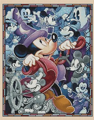 £4.50 • Buy Cross Stitch Chart Mickey Mouse Through The Ages Flowerpower37-uk.