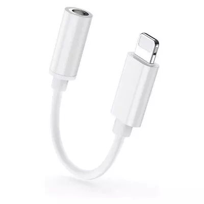 Adapter For IPhone To 3.5mm Jack Connector Cable Headphone Aux All IOS Devices • £3.29