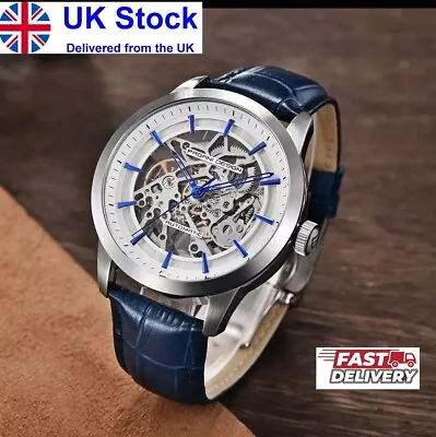 Men's Watches Luxury Pagani Design Leather Tourbillon Watch Automatic Wristwatch • £64.95