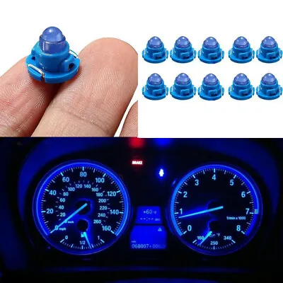 10x T4 7 T5 Blue Neo Wedge LED Bulb Dash Climate Control Dashboard Base Light • $8.50