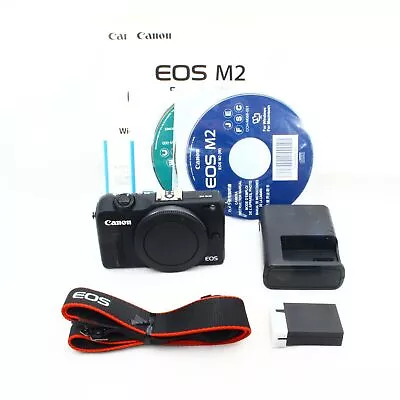  Near Mint  Canon EOS M2 18.0MP Digital Camera Black Body  #03034 • $319.37