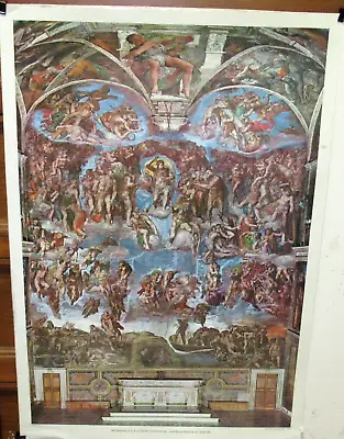 Michelangelo Il Giudizio Universale-cappella Sistina In Vaticano Large Poster • $99.99