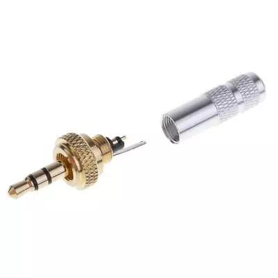 3.5mm Stereo Screw Lock Plug For Headphone  Solder Type Audio Adapter • £4.12