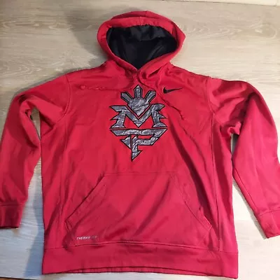$40 • Buy Nike Therma Fit Hoodie Manny Pacquiao Red & Black Pullover Pacman Boxer Large
