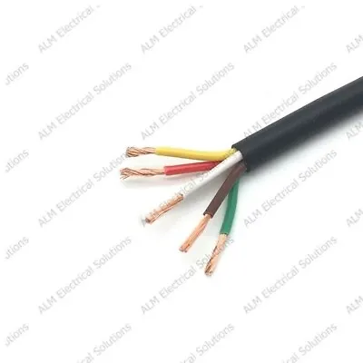 $357.64 • Buy 5 Core Trailer Cable - 4 X 1mm² & 1 X 2mm² Auto & Marine Cable 16.5/25 Amp  