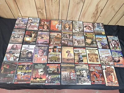 Lot Of 34 Dvd Movies Western Collection Clint Eastwood John Wayne Preowned • $24.99