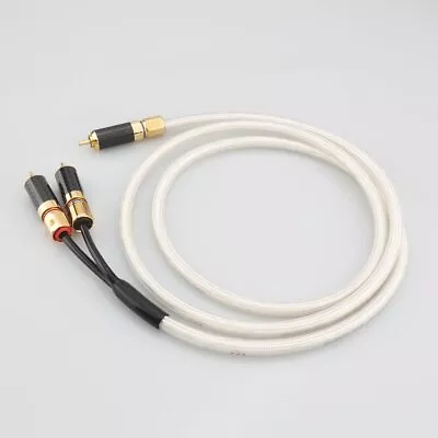 RCA To 2 RCA Male Y Splitter Stereo Audio Cable For HIFI Home Subwoofer • $105.60