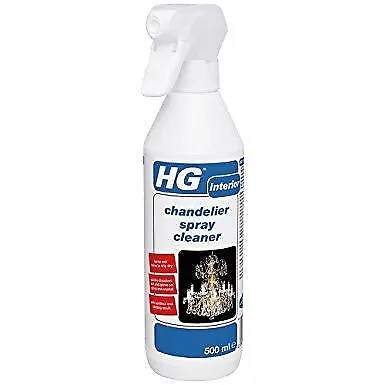 3 HG Glass Crystal Chandelier Situ Cleaning Cleaner Simply Spray 500ml Drips Off • £22.99