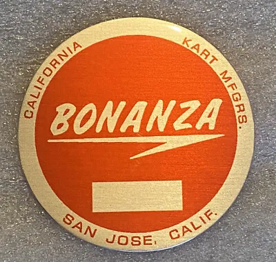 Bonanza Hodaka Vintage Mini Bike Neck Badge ID Tag New 2  X 2  Lightning BLANK • $59