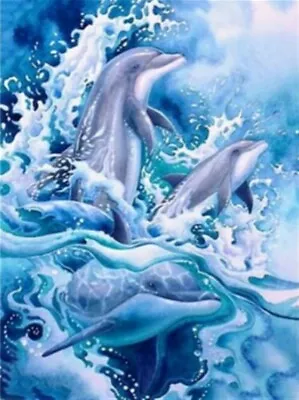 5D Diamond Painting Kits Full Round Drill Ocean Mammals Craft Art DYI Home Decor • $17.95