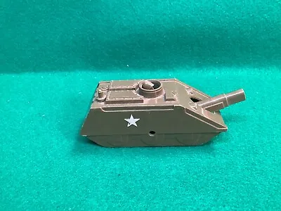 Bonnie Bilt Hard Plastic Army Tank Toy W/ Movement Pop-up Action Vintage 1950s • $5