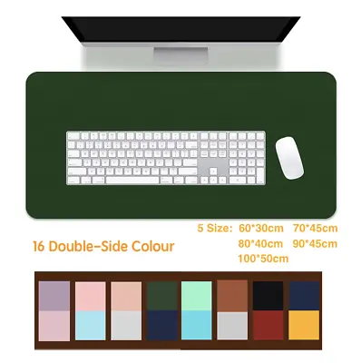 $18.95 • Buy Large Leather Gaming Keyboard Mouse Pad Double-sided Waterproof Office Desk Mat