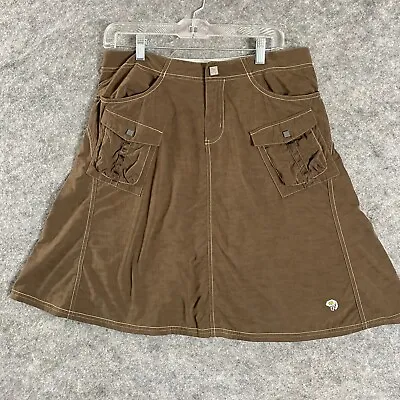 Mountain Hardwear Women's Active Skirt Size 8 Pockets Nylon Brown • $22.97