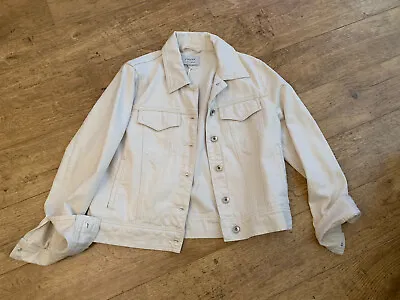 Mint Velvet Ecru Cream Denim Jacket Size 10 New With Tags • $44.20