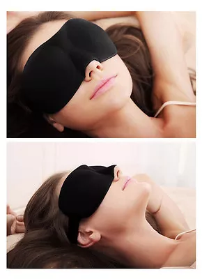 $3.23 • Buy 3d Travel Eye Mask Sleeping Sleep Cover Nap Rest Blindfold(black,red,pink, Blue)