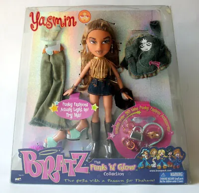 Rare 2002 Bratz Yasmin Funk N' Glow Collection Mga European New Nos ! • $205.08