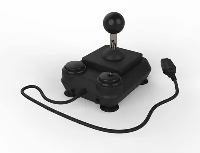 ArcadeR 9-pin Joystick Compatible With Sinclair Atari C64 Sega All Black • £39.95