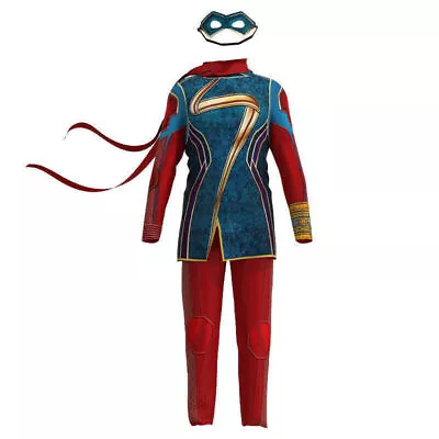 Ms. Marvel Kamala Khan Outfit Costume Cosplay Superhero Halloween Adult Kids Cos • $35.55