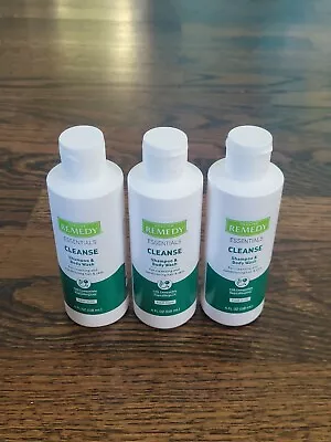 Medline Remedy Essentials Shampoo & Body Wash Cleanse Hypoallergenic 4oz X3 • $14.98