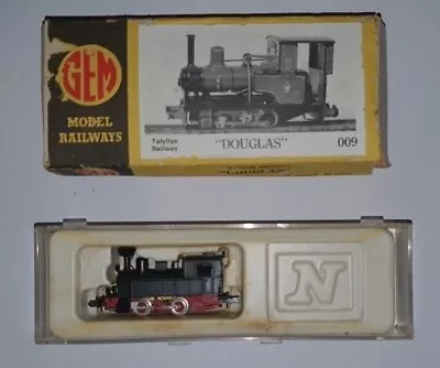 GEM Talyllyn  Douglas  009 Kit + Required Arnold 0-4-0 N Gauge Loco COMBO • $46.32