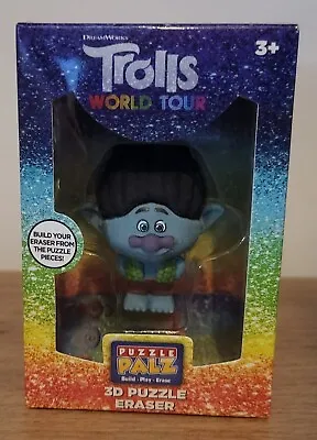 Branch Trolls World Tour 3D Puzzle Eraser Character By Puzzle Palz • £4.99