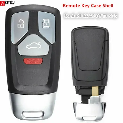 $11.45 • Buy For 2017 2018 2019 Audi A4 A5 Q7 TT SQ5 Smart Remote Key Case Shell Fob 4 Button