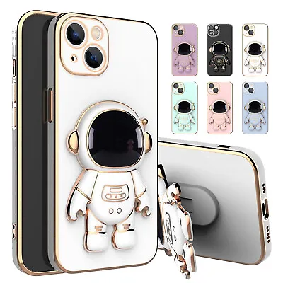 $4.99 • Buy Astronaut Stand Phone Case Plating  Cover For IPhone 14 13 12 11 Pro MAX XS XR 8