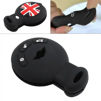 3 Buttons Silicone Smart Car Key Case Shell Holder Fit For BMW Mini Cooper 07-14 • $5.73